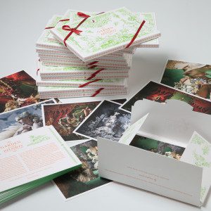 Limitierte Exklusive Letterpress Postkarten Set für den Life Ball mit dem Party-Motto »Garten der Lüste«