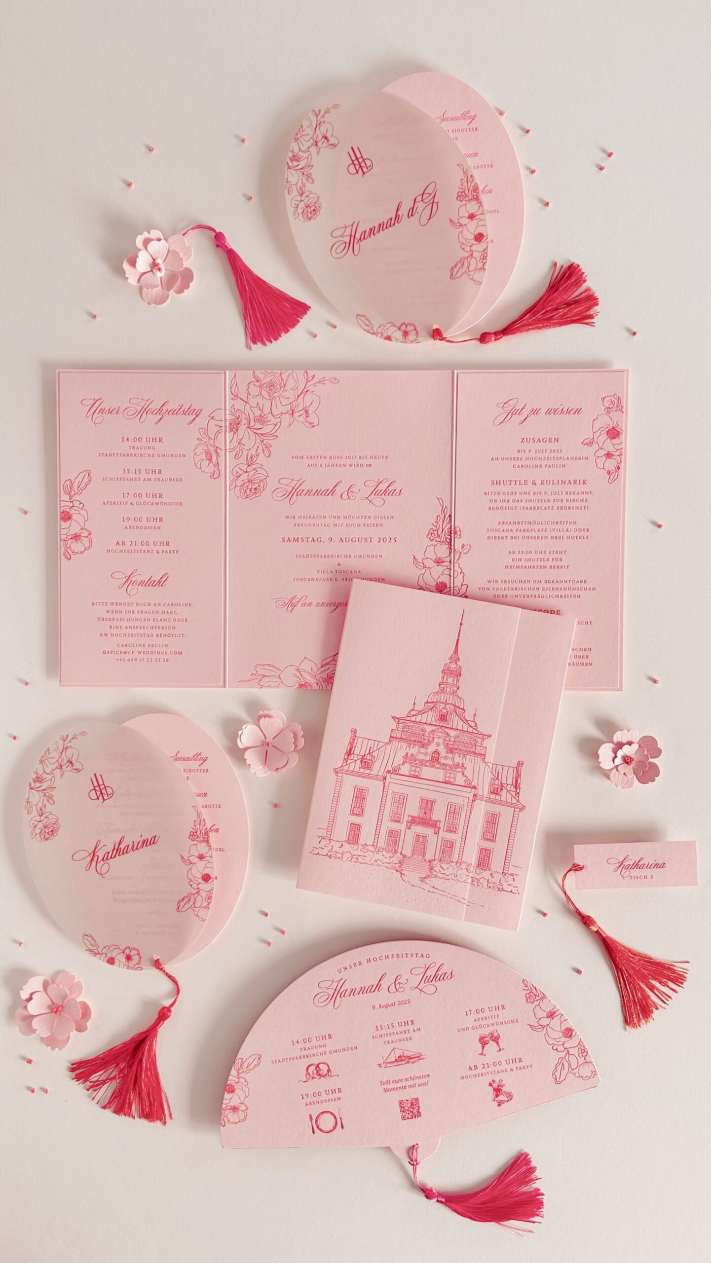 Hochzeitseinladung als Klappkarte